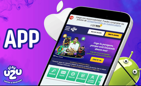 Aplicaci&oacute;n M&oacute;vil de Playuzu Casino